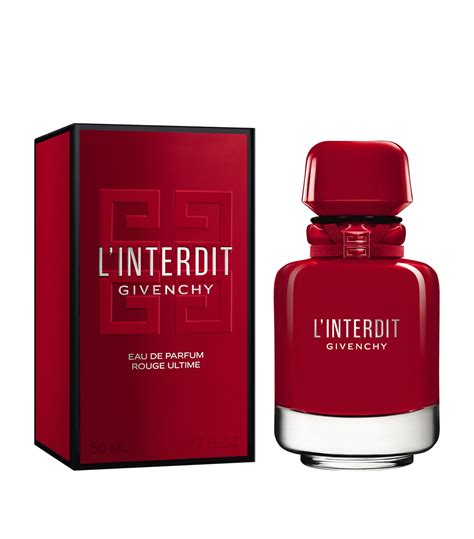 l'interdit givenchy eau de parfum rouge|givenchy interdit rouge ultime.